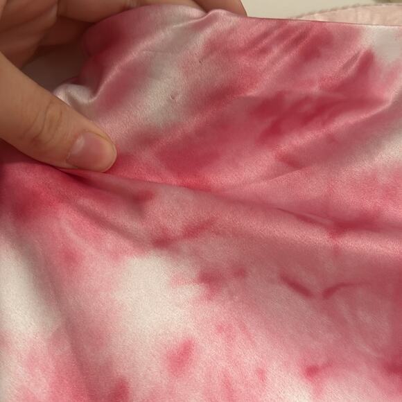 Altar’d State- Midi Silky Slip Skirt- Pink and white - Size Medium- tie dye - Picture 6 of 8